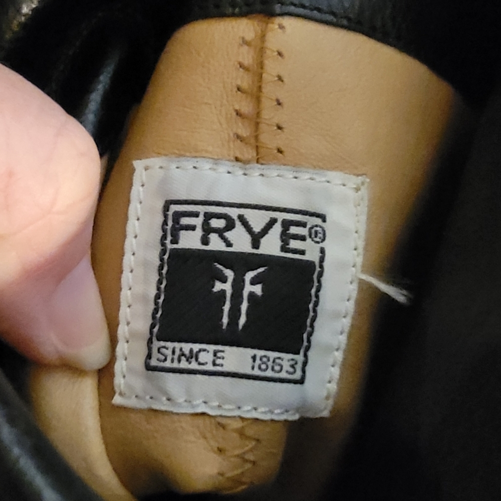 Frye Black Leather Boot size 7.5